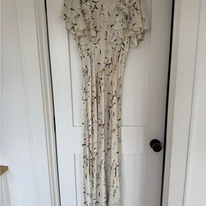 Doen Silk Floral Maxi Dress